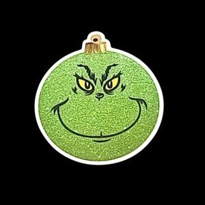 🎯 10 for $12 / Grinch Christmas Tree Chipboard Ornament